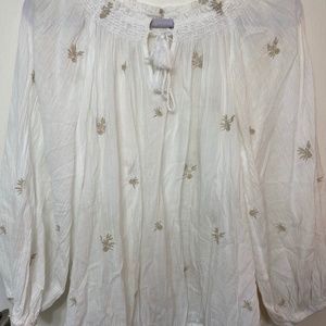 Gap Flower Blouse White